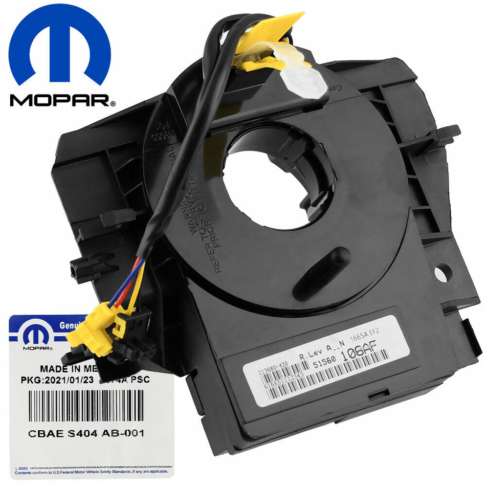 Mopar Steering Wheel Clockspring for Chrysler Dodge Jeep 5156106AF - 5156106AG