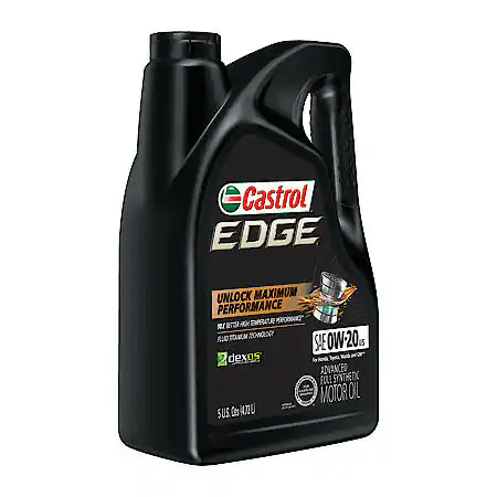 Castrol EDGE 0W-20 Advanced Full Synthetic Motor Oil: 5 Quart