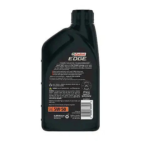 Castrol EDGE 5W-50 Full Synthetic Motor Oil 1 Quart