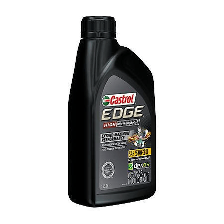 Castrol EDGE High Mileage 5W-30 Full Synthetic Motor Oil 1 Quart