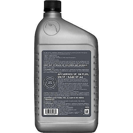 FRAM Full Synthetic 5W-20 Motor Oil: 1 Quart