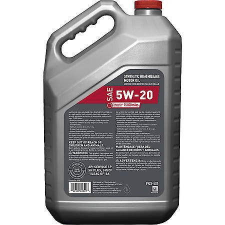 FRAM Full Synthetic High Mileage 5W-20 Motor Oil: 5 Quart
