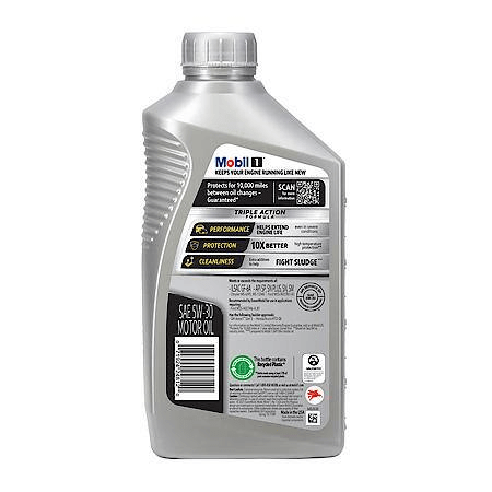 Mobil 1 Advanced Full Synthetic Motor Oil 5W-30, 1 Quart