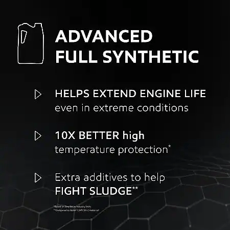 Mobil 1 Advanced Full Synthetic Motor Oil 5W-30, 5 Quart