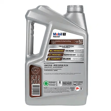 Mobil 1 Truck & SUV Full Synthetic Motor Oil 5W-20, 5 Quart