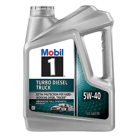 Mobil 1 Turbo Diesel Truck 5W-40 Full Synthetic Motor Oil, 1 Gallon