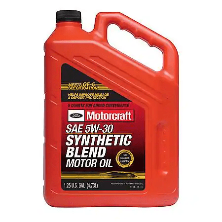 Motorcraft Synthetic Blend 5W30 Motor Oil: Original Equipment for Ford Motor Company Vehicles, 5 Quart