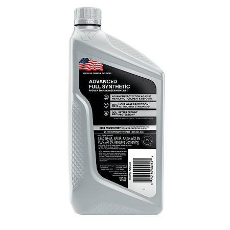 Valvoline Advanced Full Synthetic 5W-30 Motor Oil: Maximizes Engine Life, 1 Quart