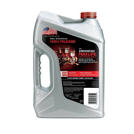 Valvoline Full Synthetic High Mileage with MaxLife Technology 10W-30 Motor Oil: Maximizes Engine Life, 5 Quart