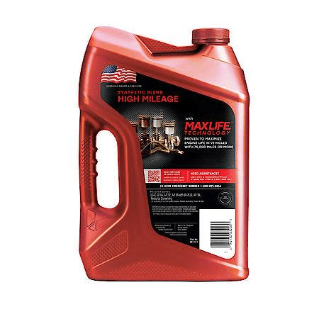 Valvoline High Mileage with MaxLife Technology Synthetic Blend 10W-30 Motor Oil: Maximize Engine Life, 5 Quart