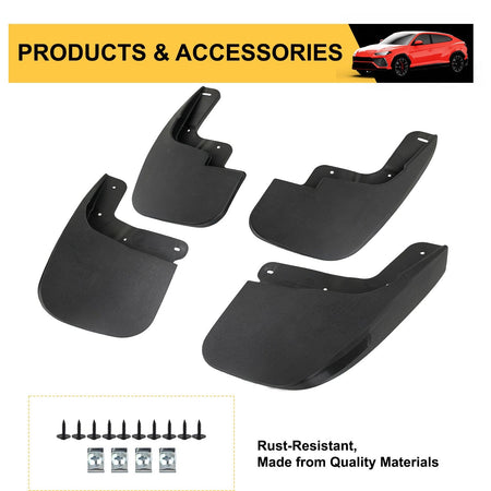 Mud Flaps for Chevy Colorado GMC Canyon 2015-2022 Without Fender Flares Cladding