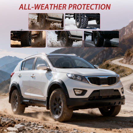 Mud Flaps Splash Guards | 2022–2025 Jeep Grand Cherokee L No Drill