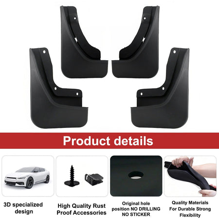 Mud Flaps Splash Guards | 2022–2025 Jeep Grand Cherokee L No Drill