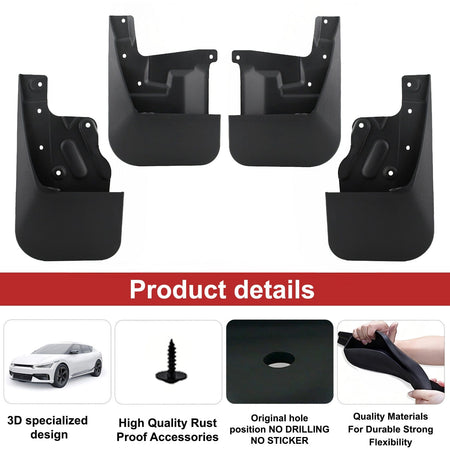 Mud Flaps Splash Guards Set | 2022–2026 Toyota Tundra