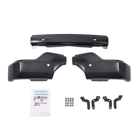 New Black Front Bumper Face Bar Fit For GMC Sierra 1500 2019-2021 W/Parking Hole