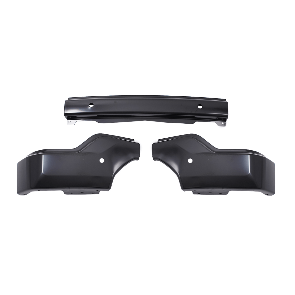 New Black Front Bumper Face Bar Fit For GMC Sierra 1500 2019-2021 W/Parking Hole