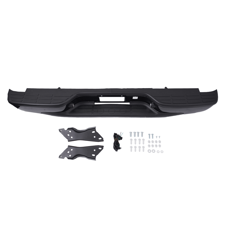 New Black Rear Bumper Assembly Fit For Chevy Silverado GMC Sierra 1500 1999-2007