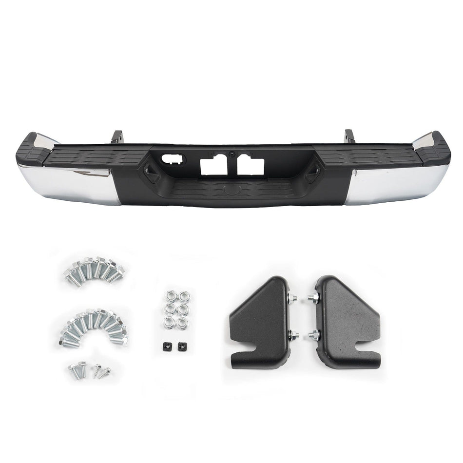 NEW Complete Chrome Steel Rear Bumper Assembly Fit For Toyota Tundra 2014-2021