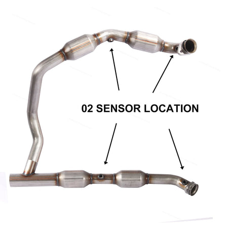 New Fit For Ford E-150 E-250 E-350 5.4L 05-08 Y Pipe Catalytic Converter 50493