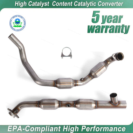 New Fit For Ford E-150 E-250 E-350 5.4L 05-08 Y Pipe Catalytic Converter 50493
