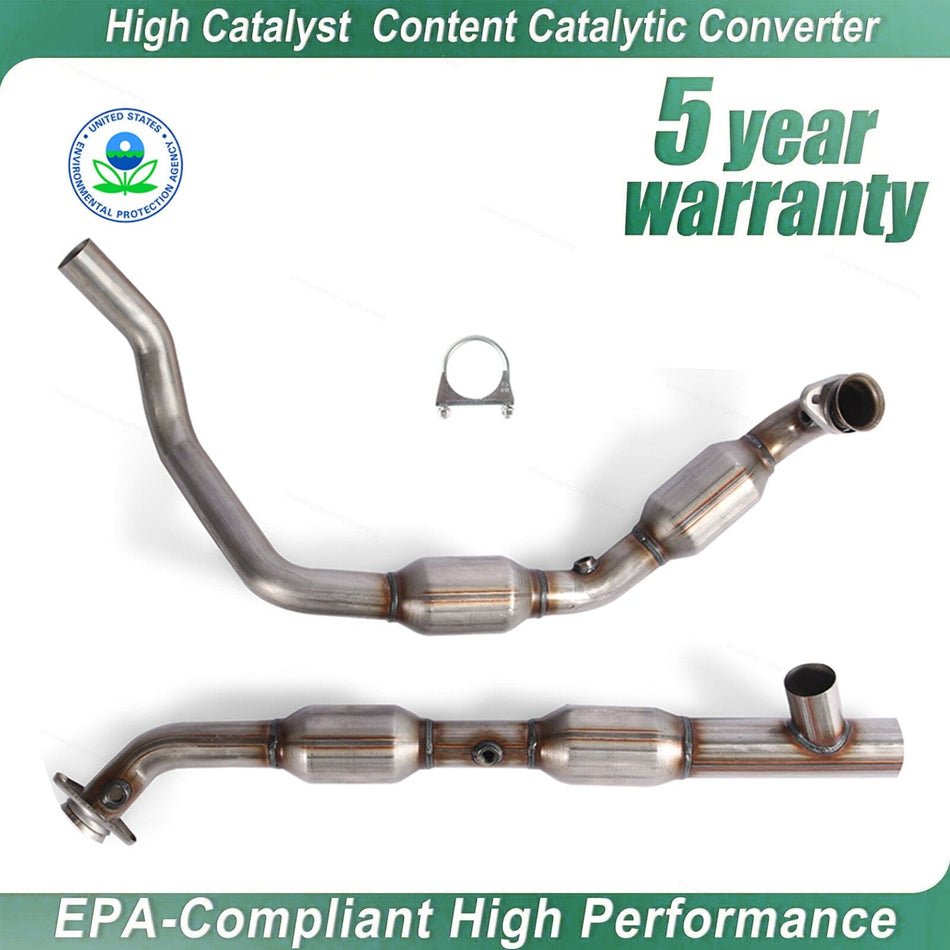 New Fit For Ford E-150 E-250 E-350 5.4L 05-08 Y Pipe Catalytic Converter 50493