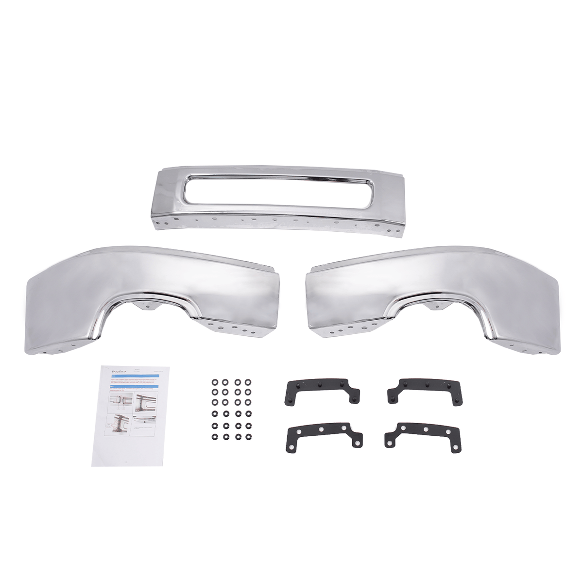 NEW Front Bumper Fit For GMC Sierra 2500 HD 2011-2014 Steel Chrome Finish