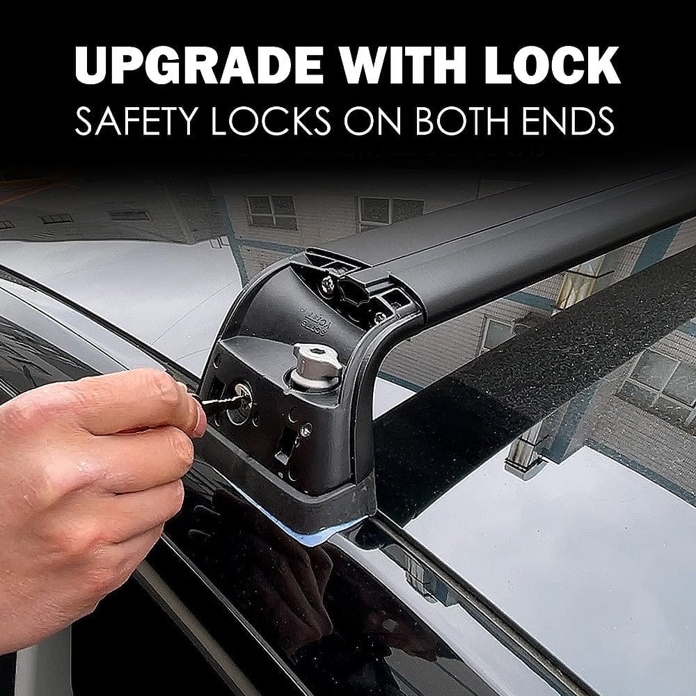 Model 3/Y/Highland 3 Lockable Roof Rack Aluminum Cargo Cross Bars (Set of 2)