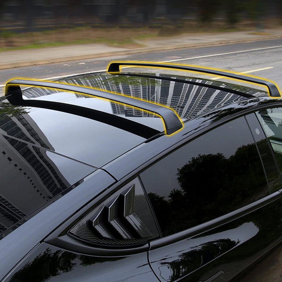 Model 3/Y/Highland 3 Lockable Roof Rack Aluminum Cargo Cross Bars (Set of 2)