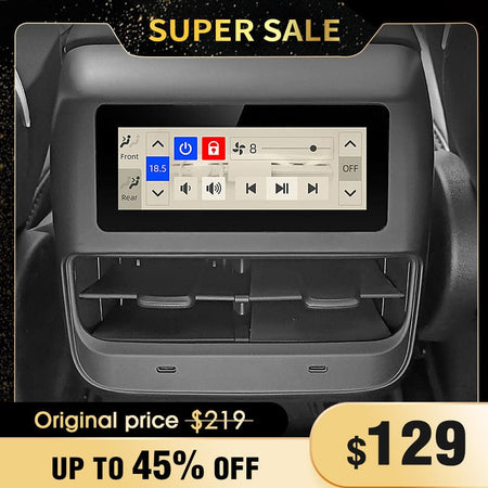 Model 3 & Y Rear Multimedia LCD Display Screen Air Conditioning Control