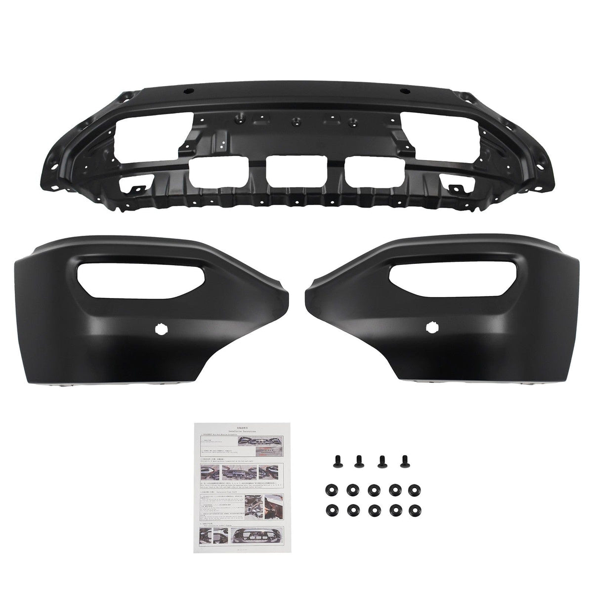 Primered Front Bumper Face Bar fit for GMC Sierra 1500 2016-2018 w/ Park holes
