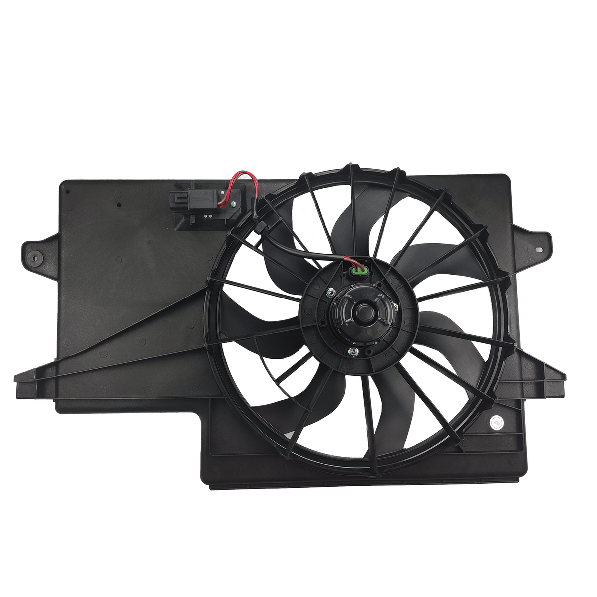 Radiator Cooling Fan Assembly fit for Ford Focus 2008-2011 w/Air Conditioning