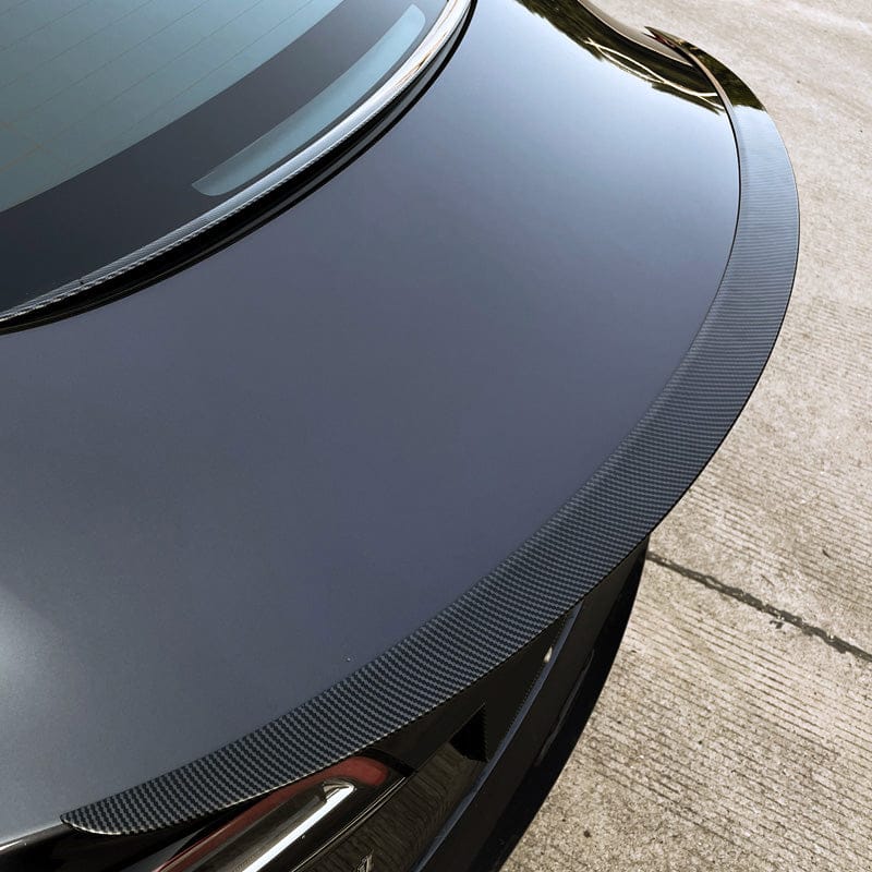 Model 3 Glossy Spoiler Real Carbon Fiber Trunk Lip Performance Wing