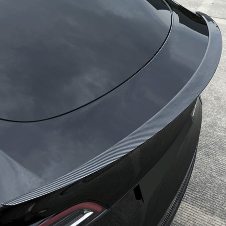 Model 3 & Y Matte Spoiler Real Carbon Fiber Trunk Lip Performance Wing