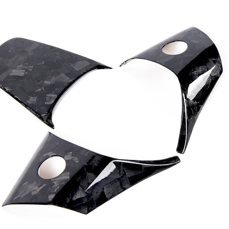 Model 3/ Y Real Carbon Fiber Steering Wheel Cover Overlay