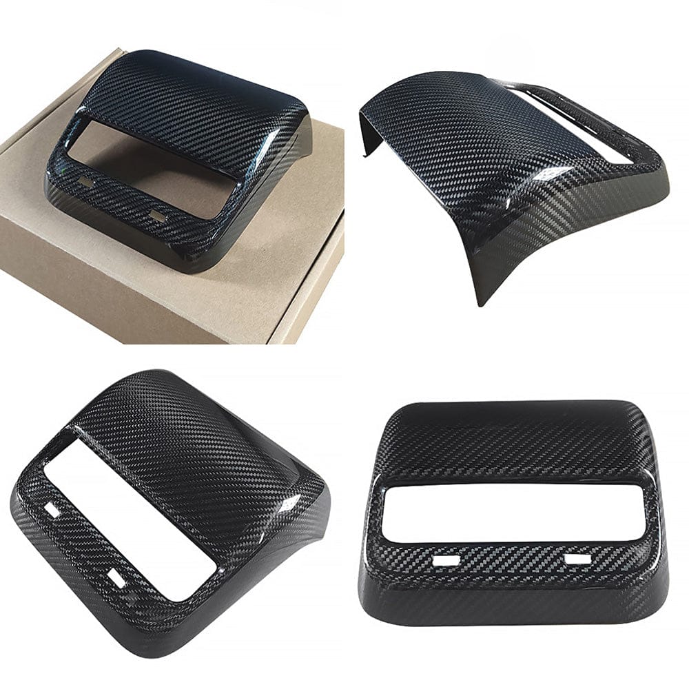 Model 3 & Y Rear Air Conditioner Air Outlet Cover Real Carbon Fiber