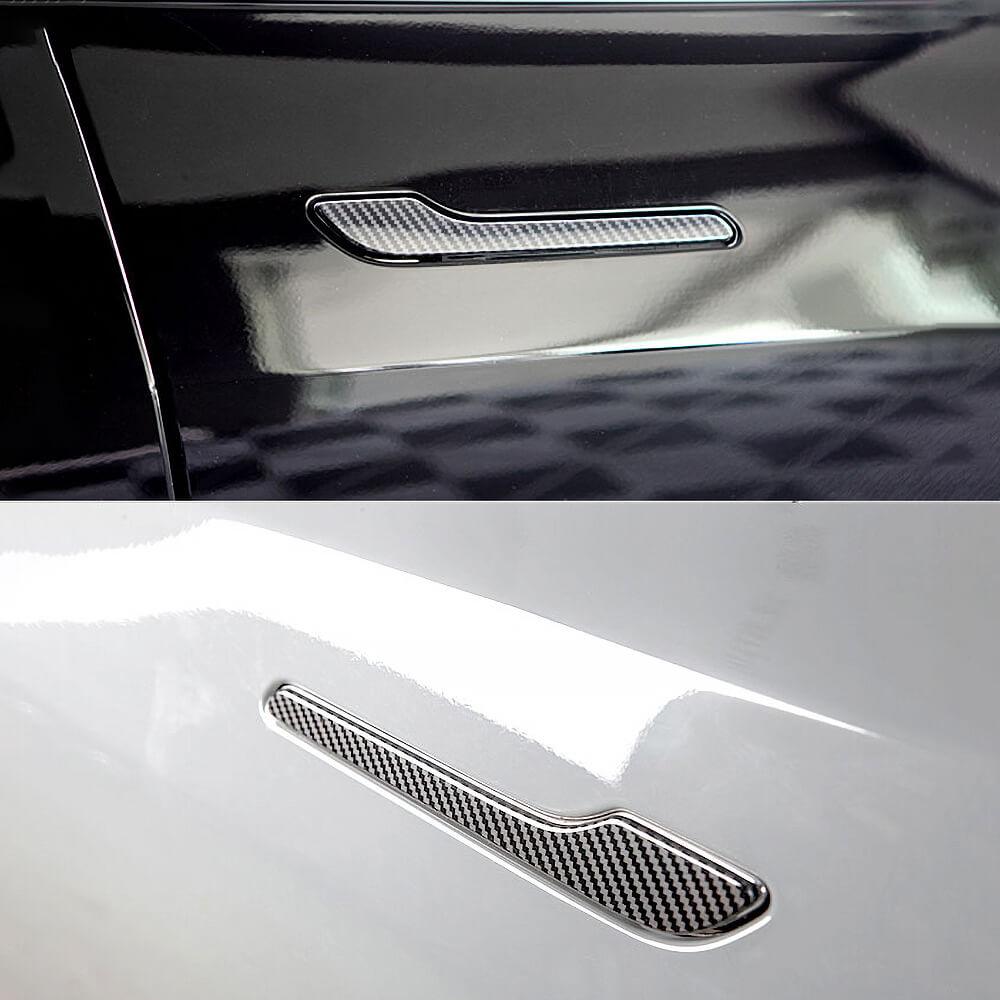 Real Carbon Fiber Door Handle Cover For Model 3/ Y Highland