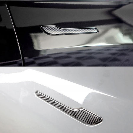 Real Carbon Fiber Door Handle Cover For Model 3/ Y Highland