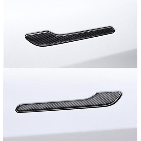 Real Carbon Fiber Door Handle Cover For Model 3/ Y Highland