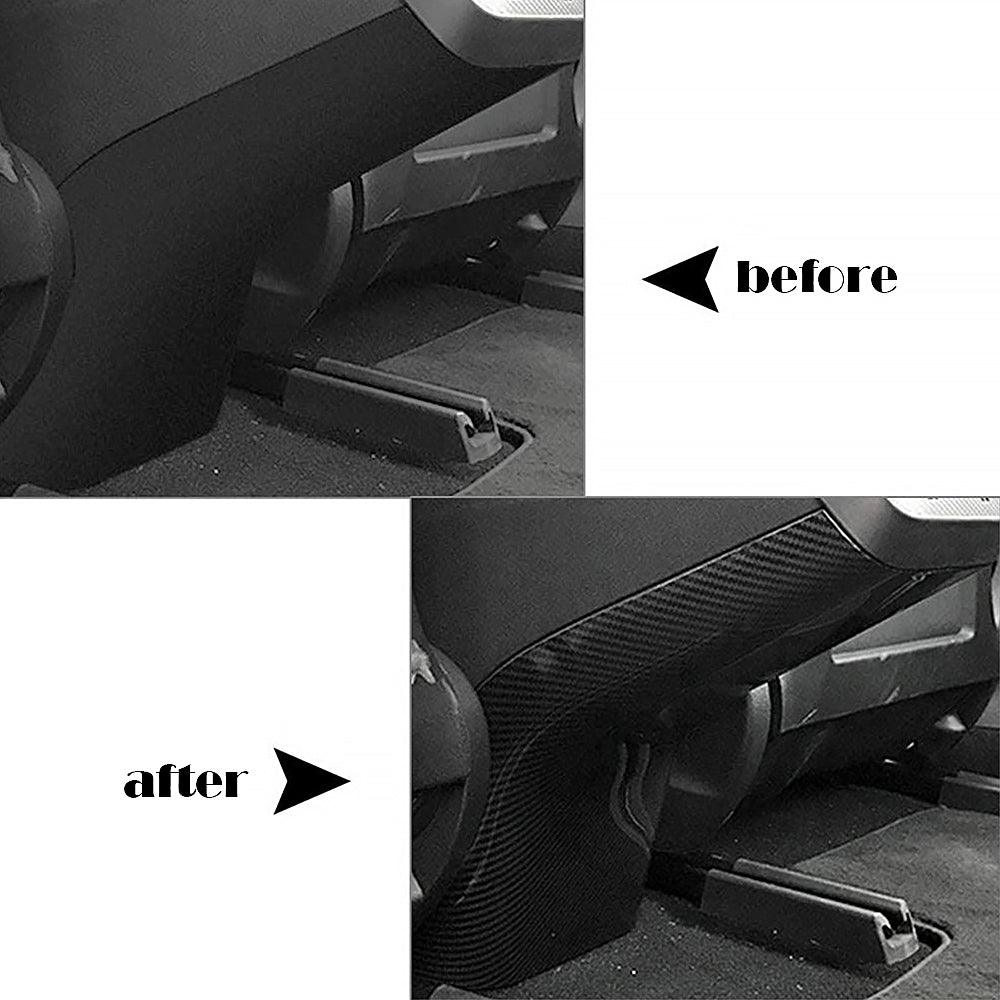 Real Carbon Fiber Rear Kickproof Decorative Frame For Tesla Model 3/ Y