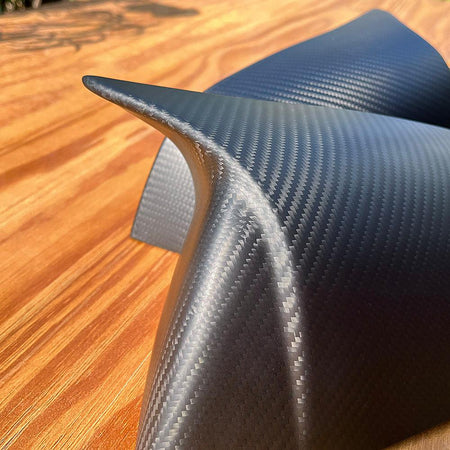 Real Carbon Fiber Rearview Mirror Cover Overlay For Model 3 & Y Highland Ox Horn Style