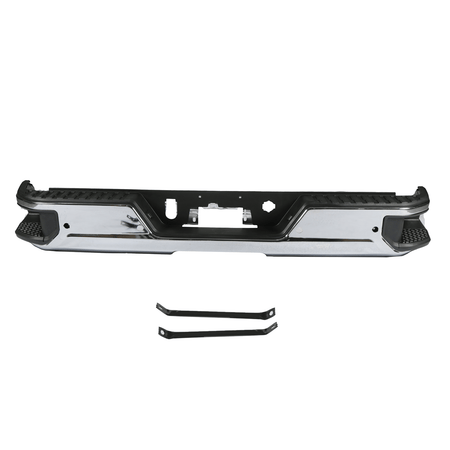 Rear Bumper Assembly w/o Dual Exhuast Fit For Chevy Silverado GMC Sierra 19-23
