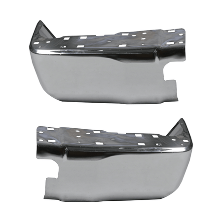 Rear Bumper End Caps Set Fit For Toyota Tundra 2014-2021 Left Right Chrome