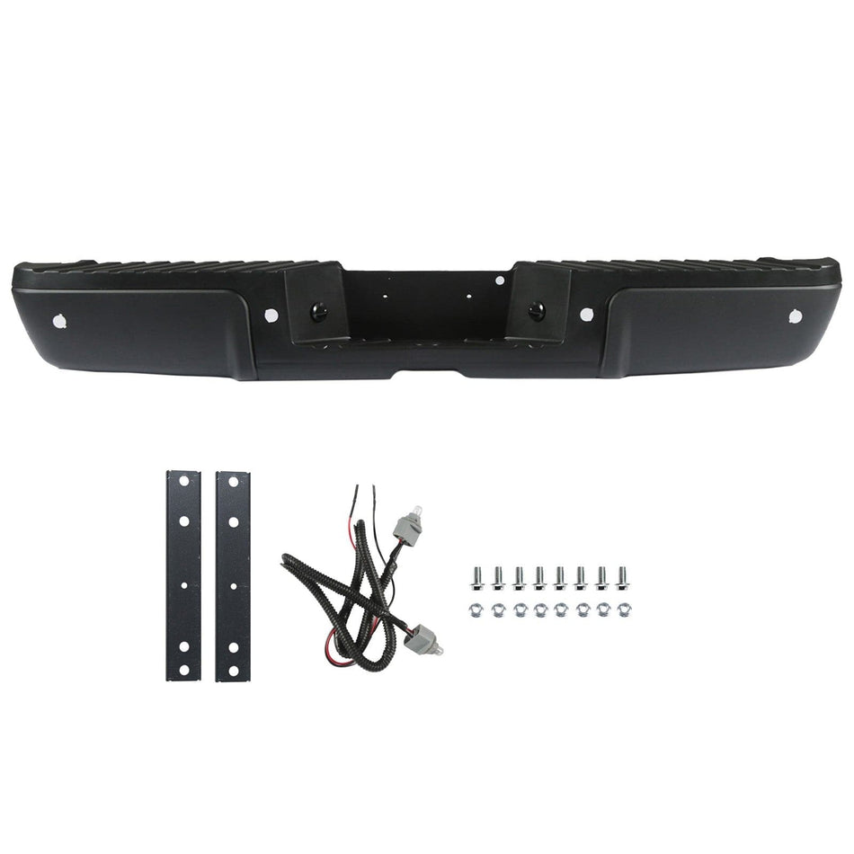 Rear Bumper with Object Sensor Holes Fit For Ford F250 Super Duty 08-12