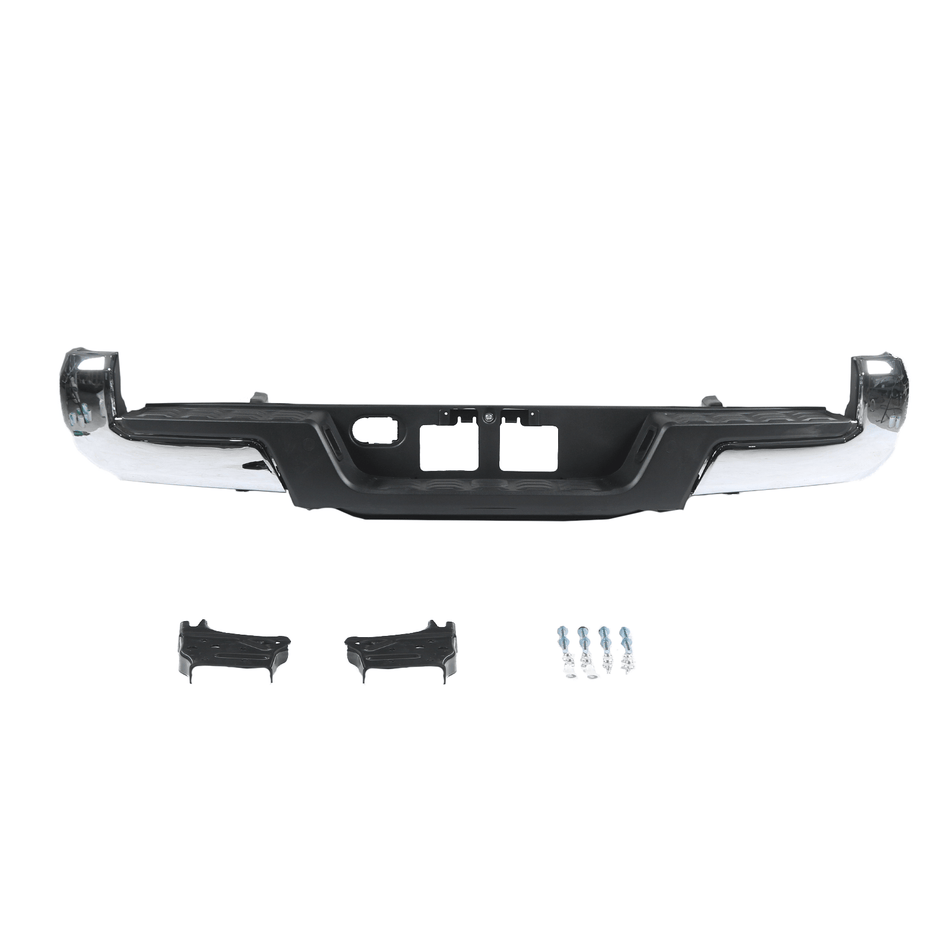 Rear Step Bumper Assembly Chrome W/O Sensor Hole Fit For Toyota Tacoma  16-2023