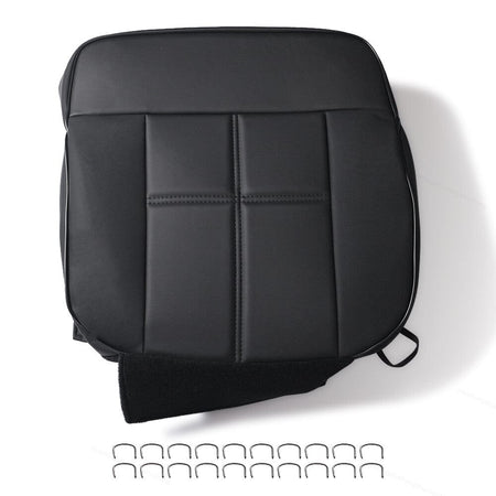 Replacement Vinyl Driver Bottom Seat Cover Fit For Lincoln Mark LT 2006-08 Black