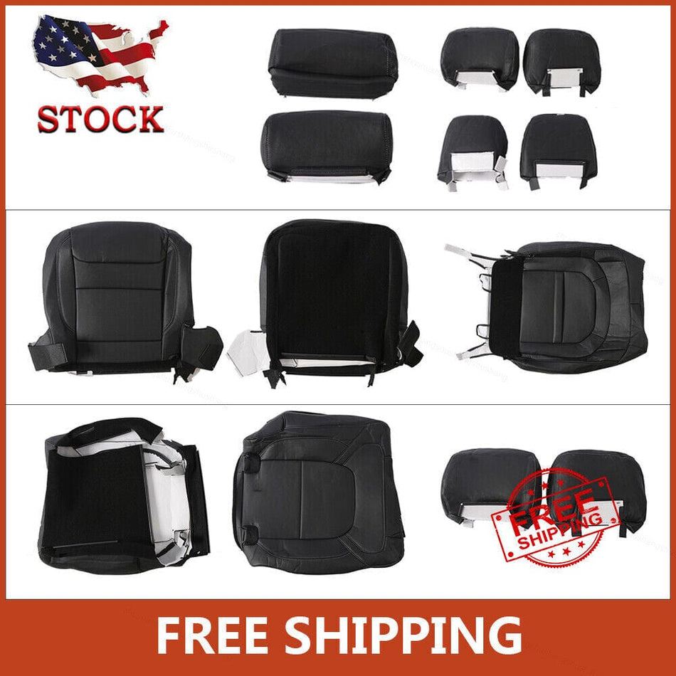 Replacement Vinyl Seat Cover Set Fit For Dodge Ram 1500 20-21 &Mounting Hardware