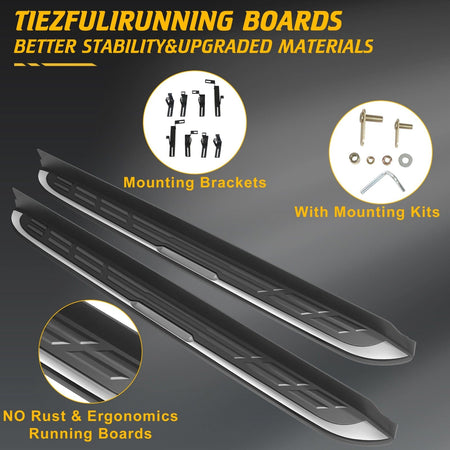 Running Board Side Step Nerf Bar Aluminum Fit For Toyota Highlander 2020-2025
