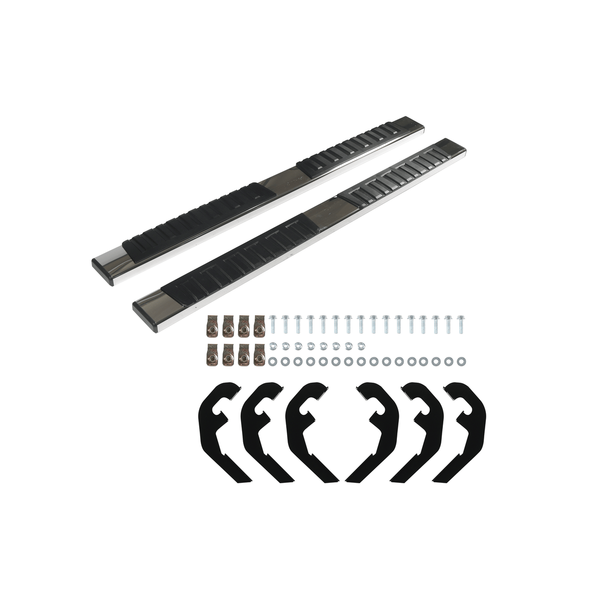 Running Boards fit for Silverado 2007-2018 Crew Cab 6" Nerf Bar Side Step