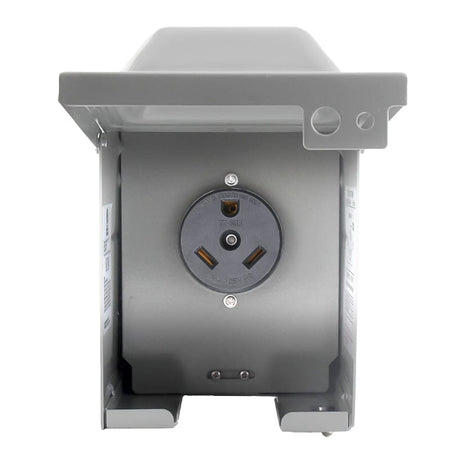 30 Amp 125 Volt RV Power Outlet Box, Enclosed Lockable Weatherproof NEMA TT-30R Outdoor Electrical Receptacle Panel, 30 Amp RV Receptacle for RV Camper Travel Trailer Motorhome Electric Car Generator