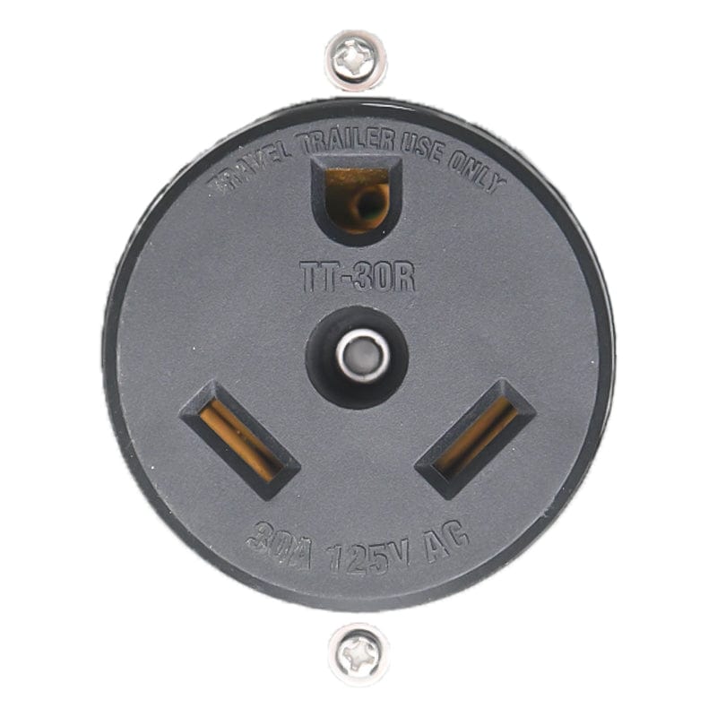 30 Amp 125 Volt RV Power Outlet Box, Enclosed Lockable Weatherproof NEMA TT-30R Outdoor Electrical Receptacle Panel, 30 Amp RV Receptacle for RV Camper Travel Trailer Motorhome Electric Car Generator